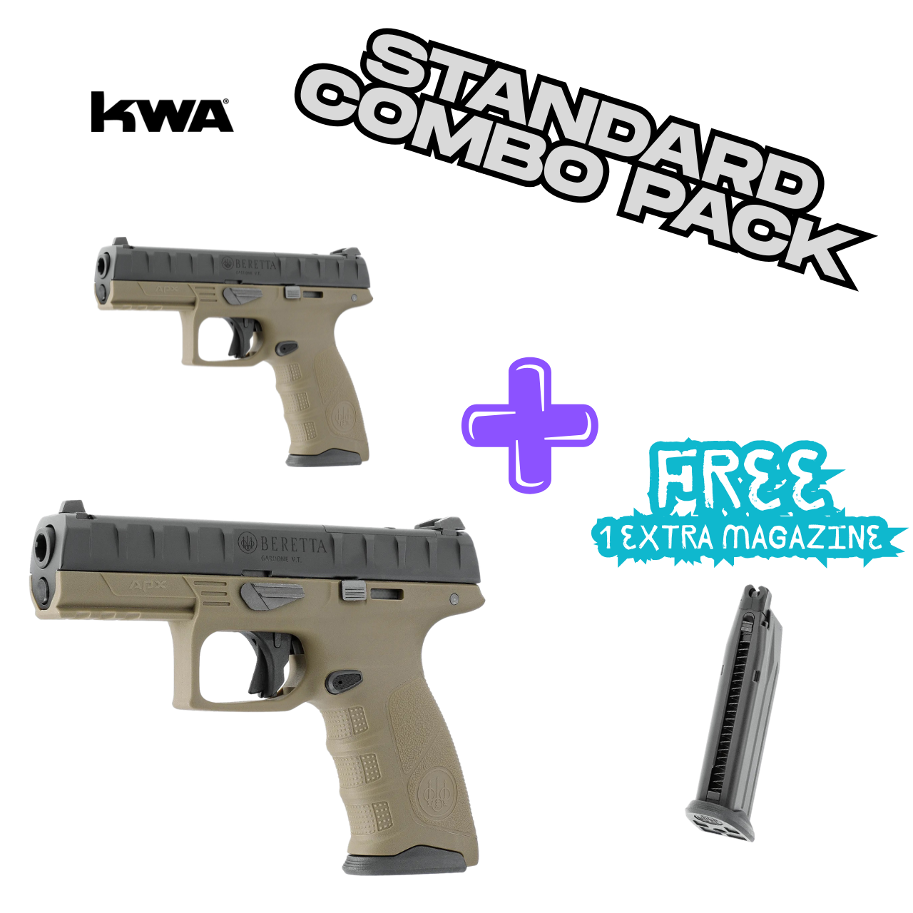 Umarex Beretta APX RDO GBB Pistol (KWA) (Promotion Version - Black / FDE / OD)