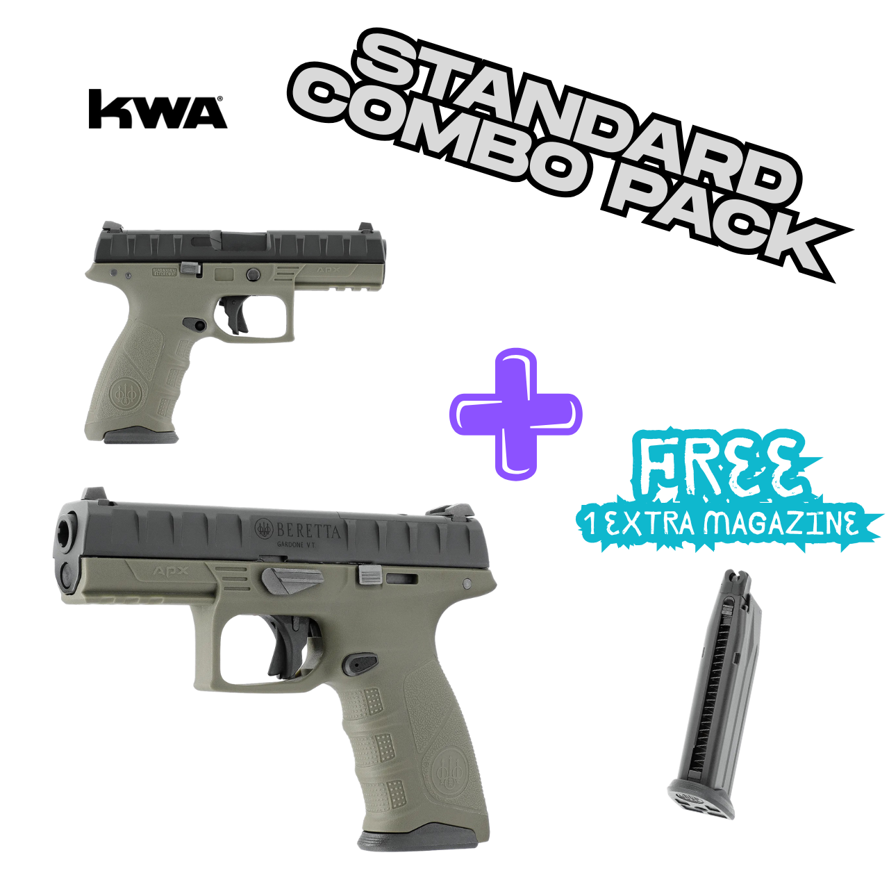 Umarex Beretta APX RDO GBB Pistol (KWA) (Promotion Version - Black / FDE / OD)