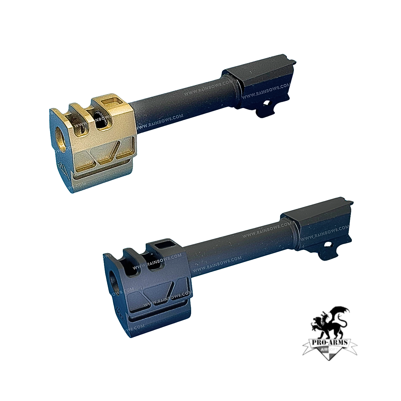 Pro Arms Steel PM Style Outer Barrel with Ultra Compensator for SIG / VFC P320 / M18 / X Carry GBB Series (Black / FDE)