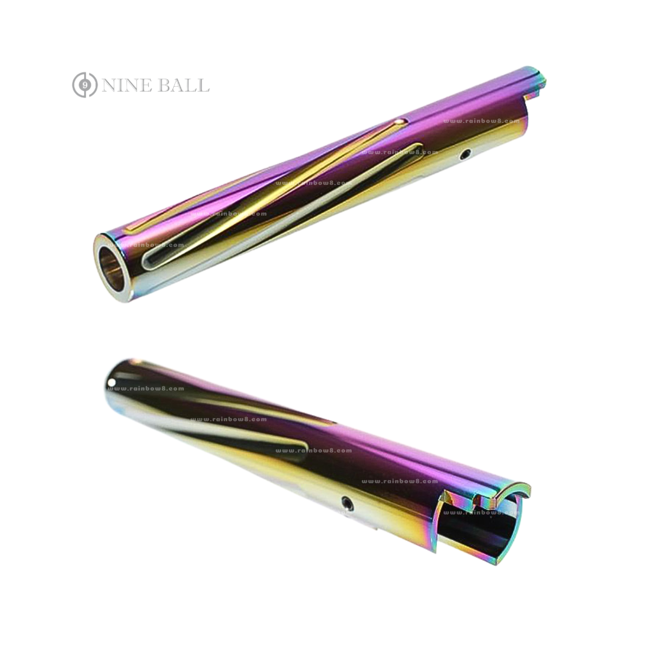 Nine Ball Fluted Twist Outer Barrel for Marui Hi-Capa 5.1 (Rainbow)
