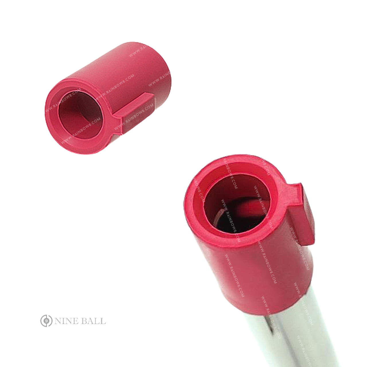 Nine Ball Wide Use Air Seal Hard Type Hop Up Rubber Chamber for Marui GBB Pistol / VSR-10 (Red)