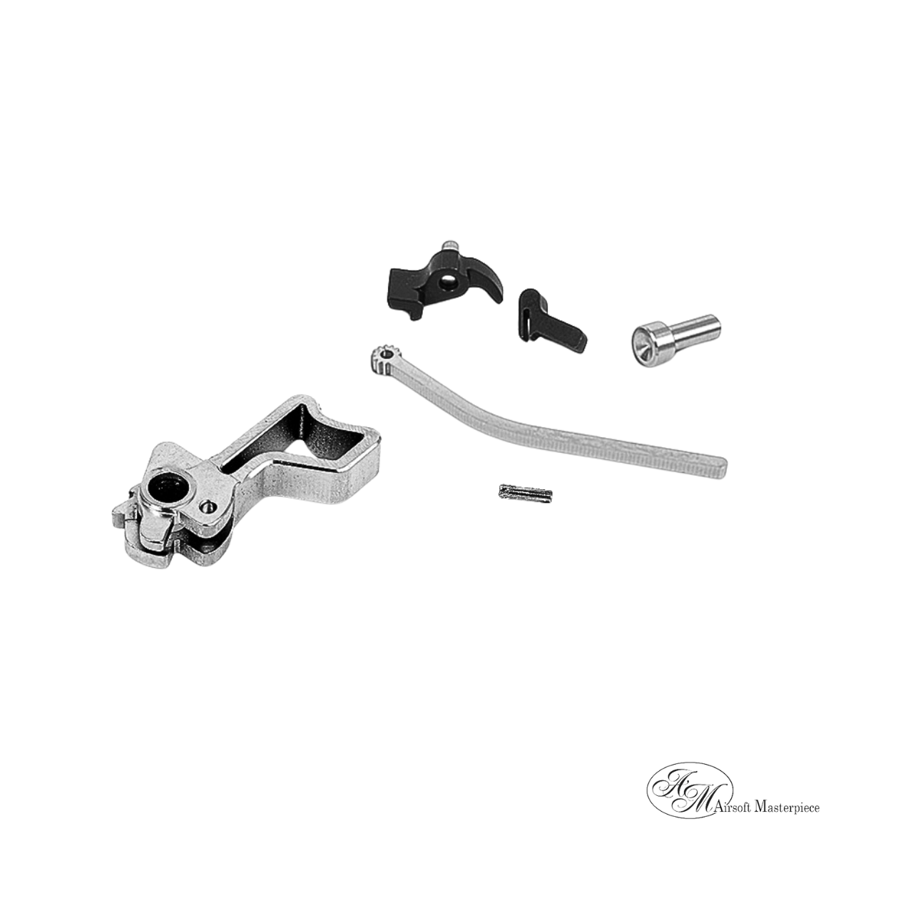 Airsoft Masterpiece CNC Steel Hammer & Sear Set for Marui Hi-CAPA (Infinity Square) Type 14 (Silver)