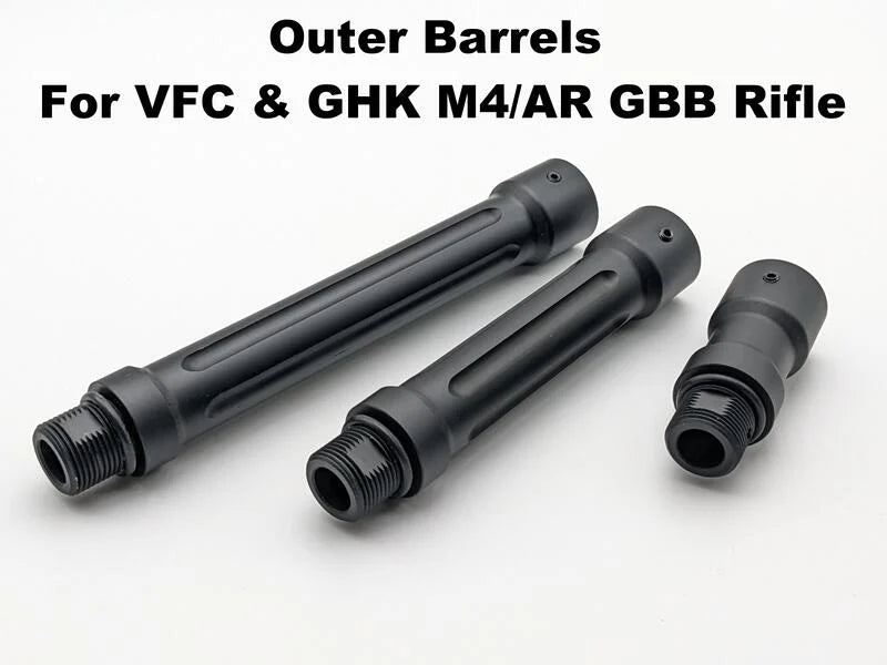 Maple Leaf CNC Outer Barrel for VFC & GHK M4/AR GBB (2" / 3.9" / 5.1")