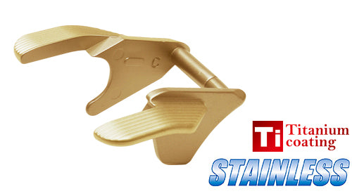 Guarder Stainless Ambi Thumb Safety for Marui Hi-capa 5.1/4.3 (Standard / Titanium Gold)