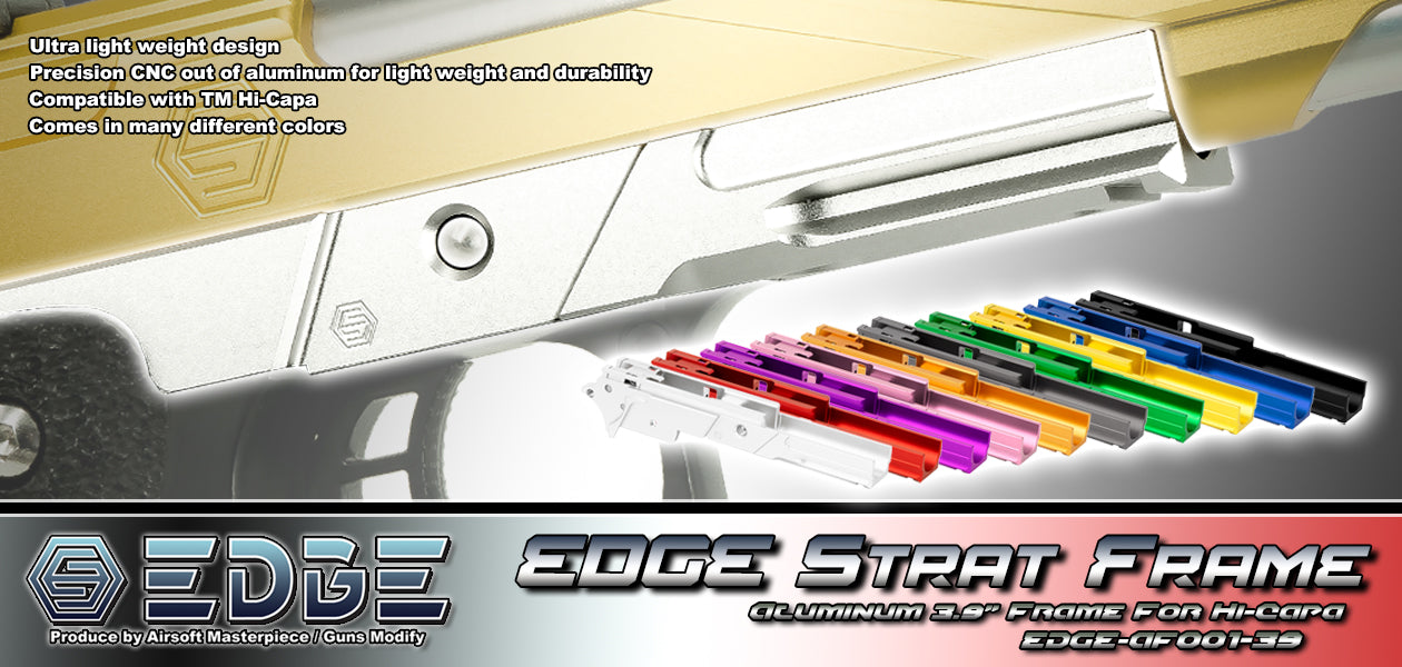 EDGE “STRAT” 3.9" Aluminum Frame for Hi-CAPA (10 Colors)