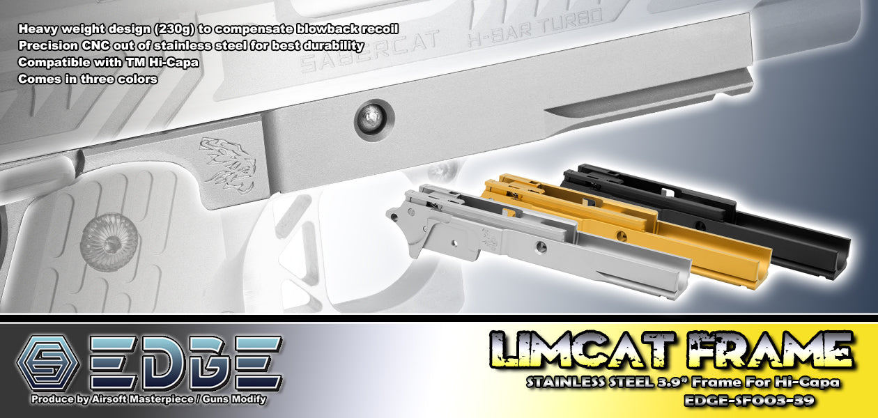 EDGE “LIMCAT” Stainless Steel Frame for Hi-CAPA