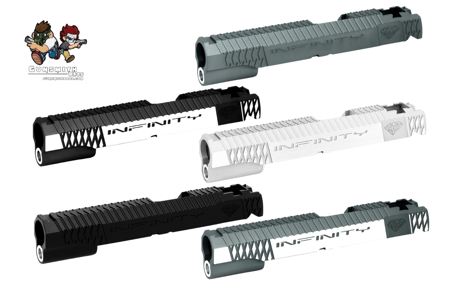 Gunsmith Bros Infinity Diamond Standard Slide for Hi-capa (5 colors)