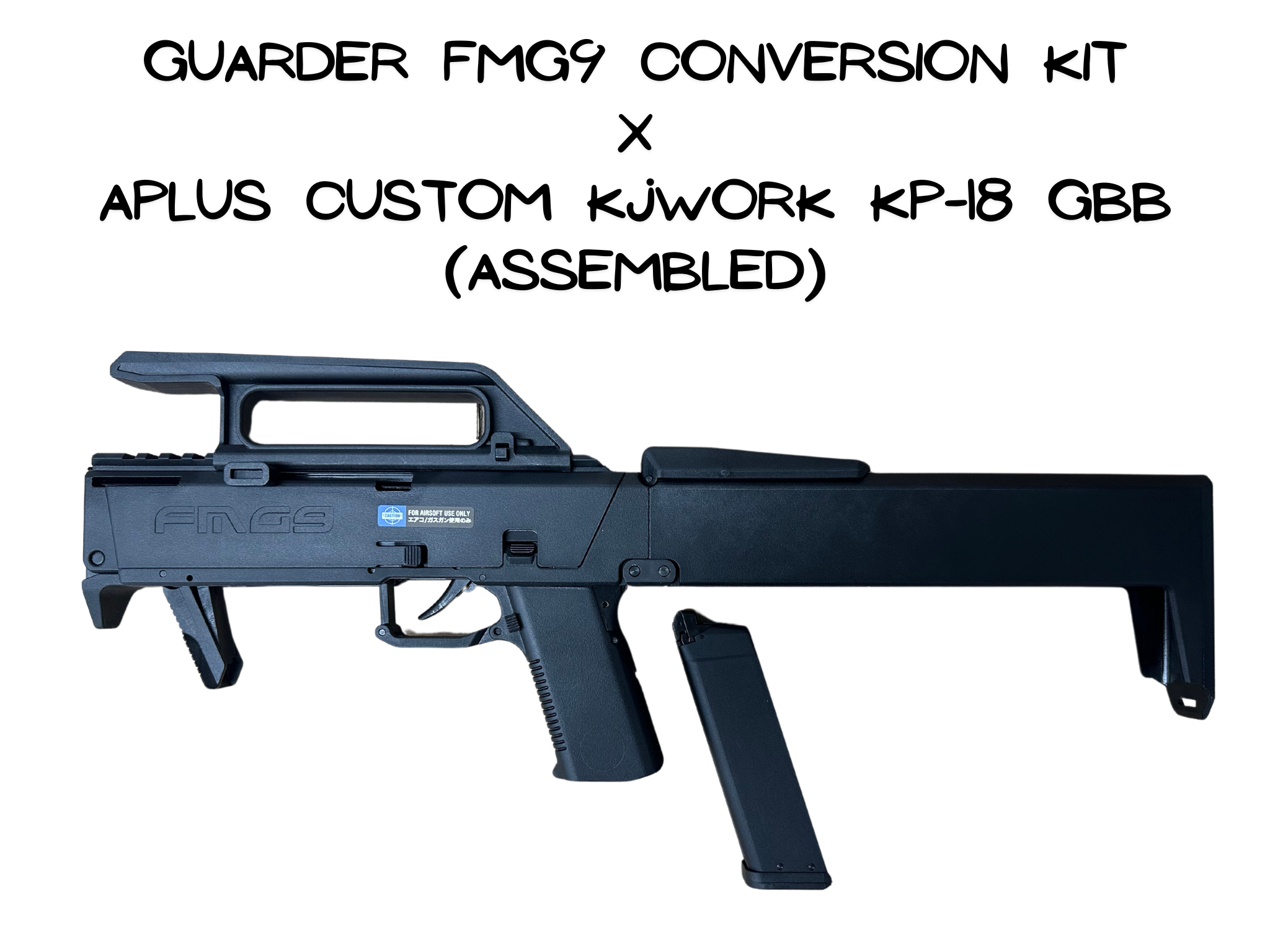 Rainbow 8 custom FMG9 Conversion Kit with APLUS Custom KJWORK KP-18 GBB (Assembled)