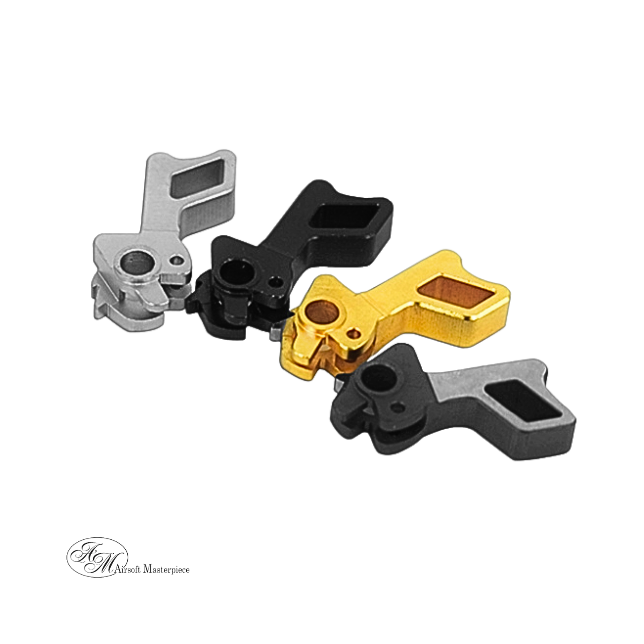 Airsoft Masterpiece CNC Steel Hammer & Sear Set for Marui Hi-CAPA (STI Square) Type 6 (Black)