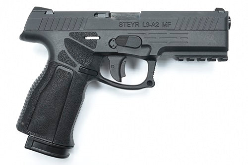 KJ Works Steyr L9A2 GBB/CO2 Pistol - Black (ASG Licensed)