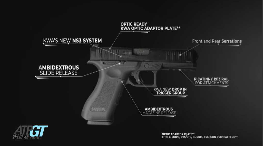 KWA ATP-GT Training Airsoft Pistol (GBB / CO2) (Promotion Version)