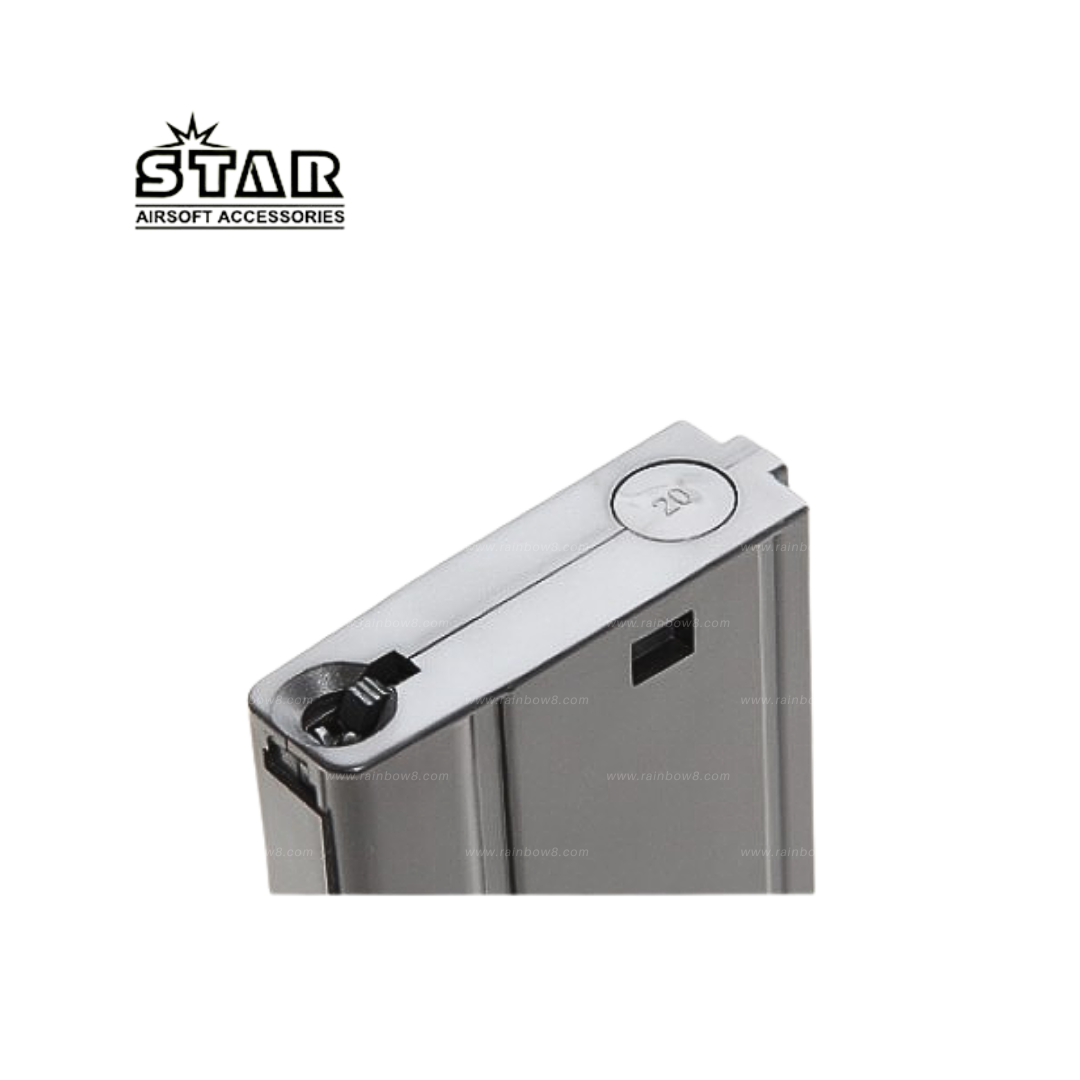 SAA 20rd Magazine for SCAR-H / M14 AEG (Black, 10pcs)