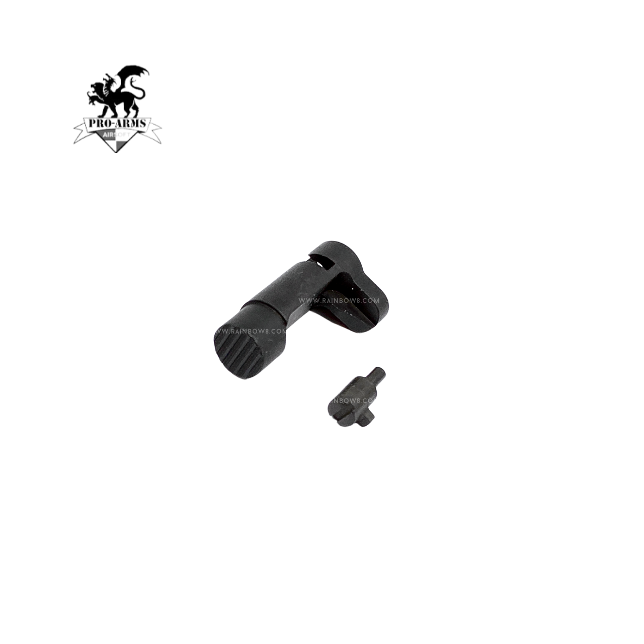 Pro Arms Full CNC Stainless Steel Magazine Release for Tokyo Marui V10 (Black/ Silver)