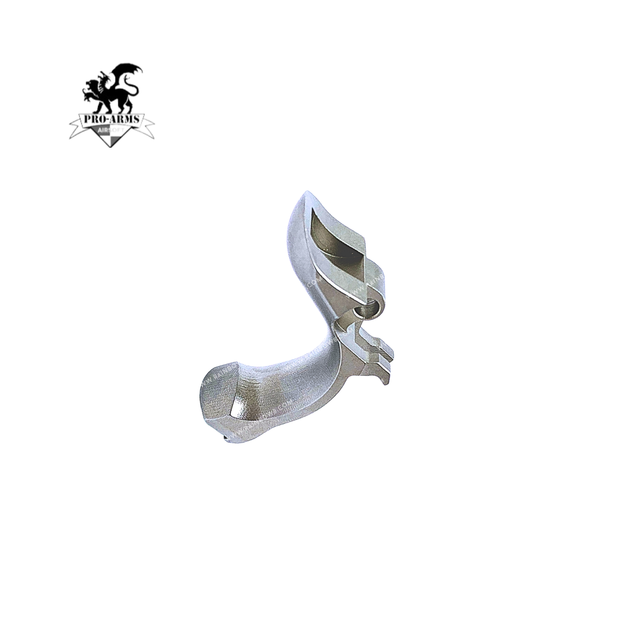 Pro Arms Full CNC Stainless Steel Grip Safety for Tokyo Marui V10 (Silver / Black)