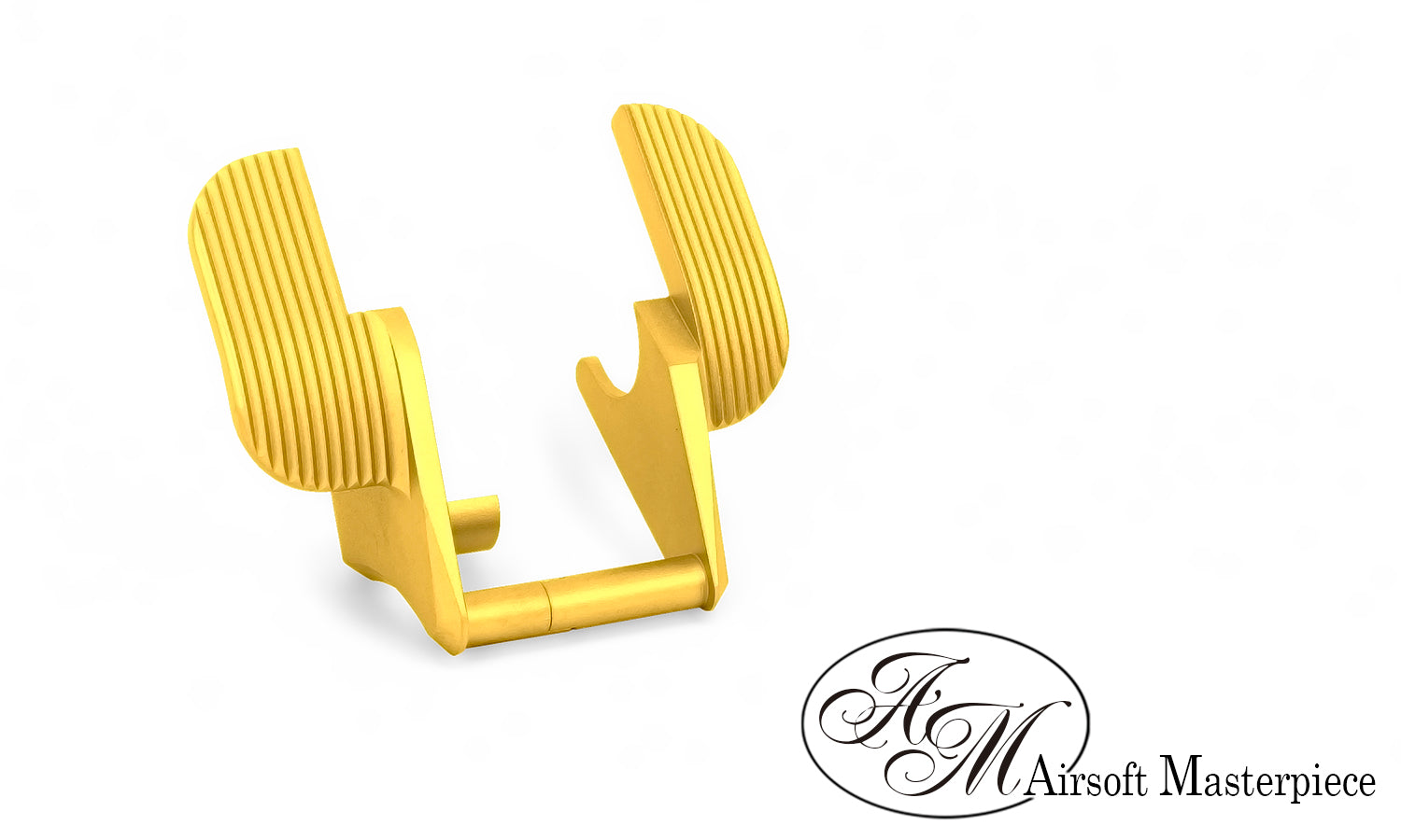 Airsoft Masterpiece Steel Thumb Safeties – SV Wide (Gold)