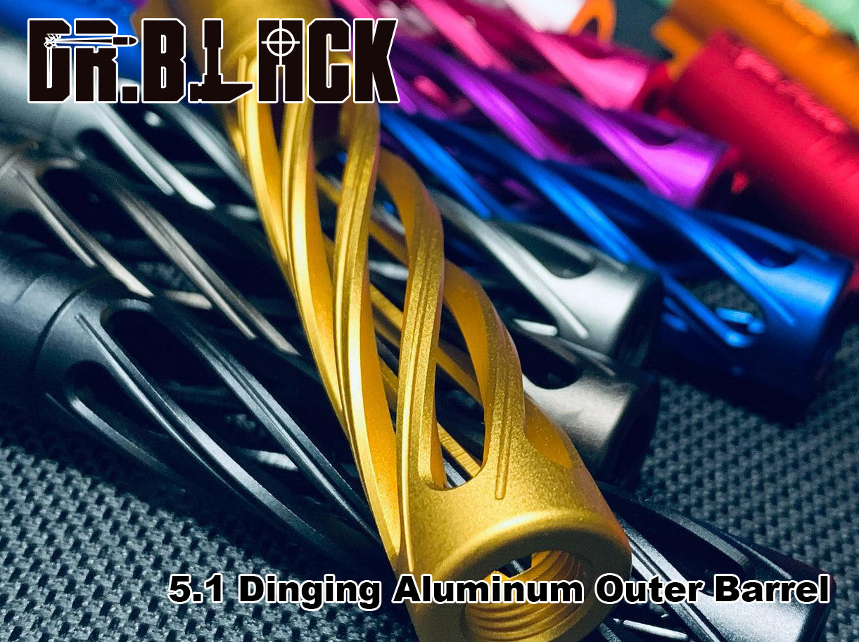 Dr. Black 6063 Aluminum 5.1 Outer Barrel (Type -Dinging)
