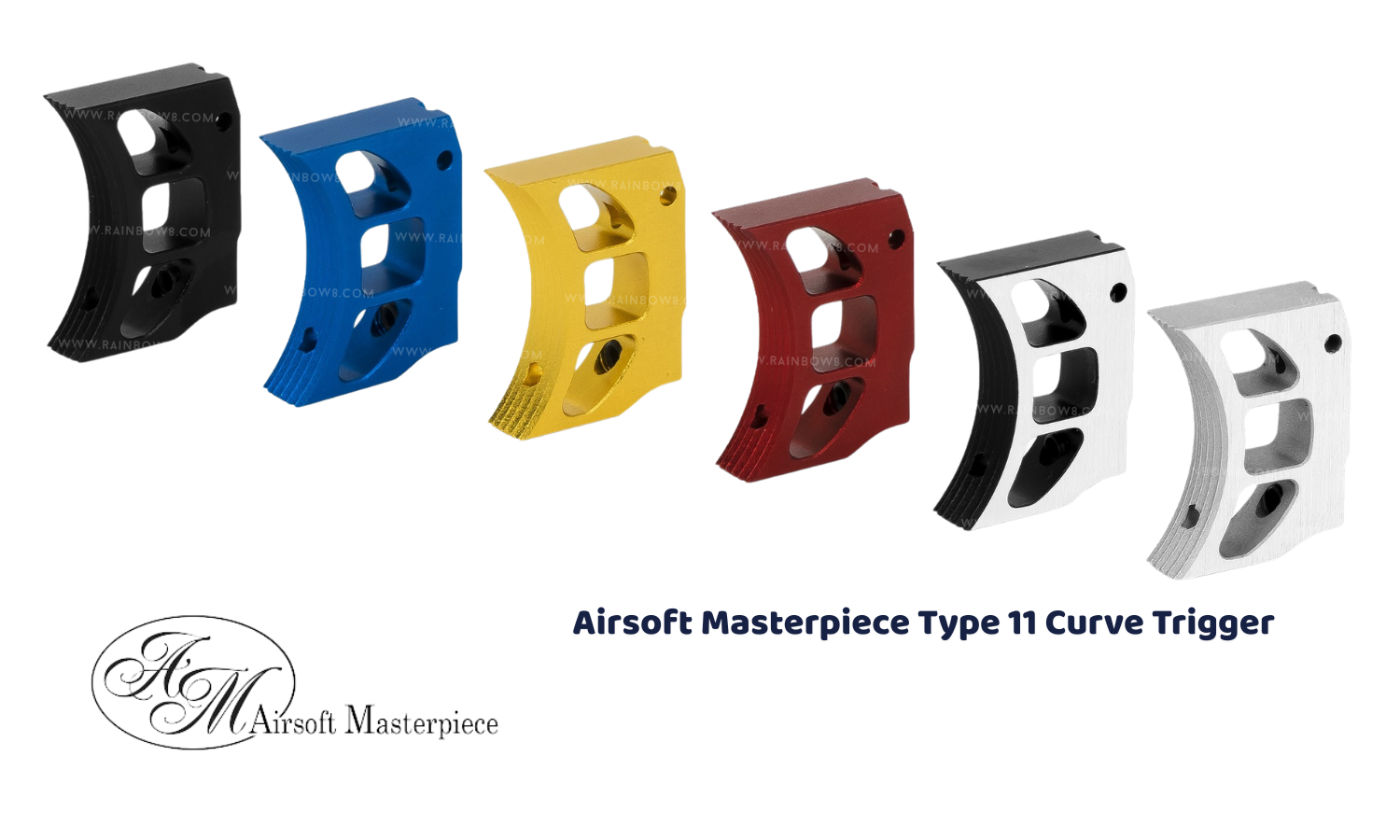 Airsoft Masterpiece Type 11 Curve Trigger for Hi-CAPA / 1911 (6 color)