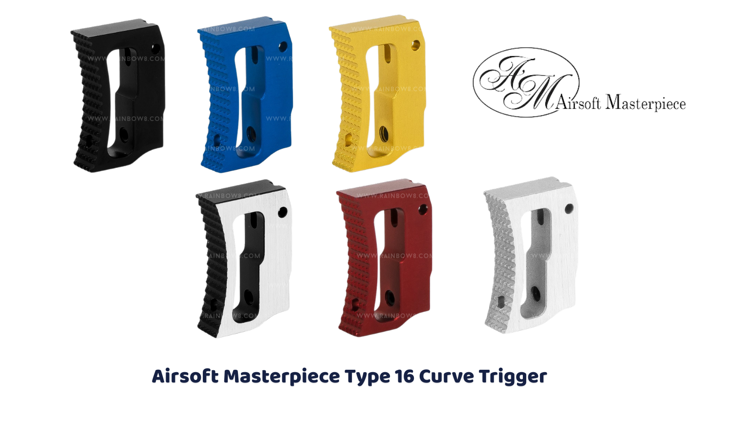 Airsoft Masterpiece Type 16 Curve Trigger for Hi-CAPA / 1911 (6 color)