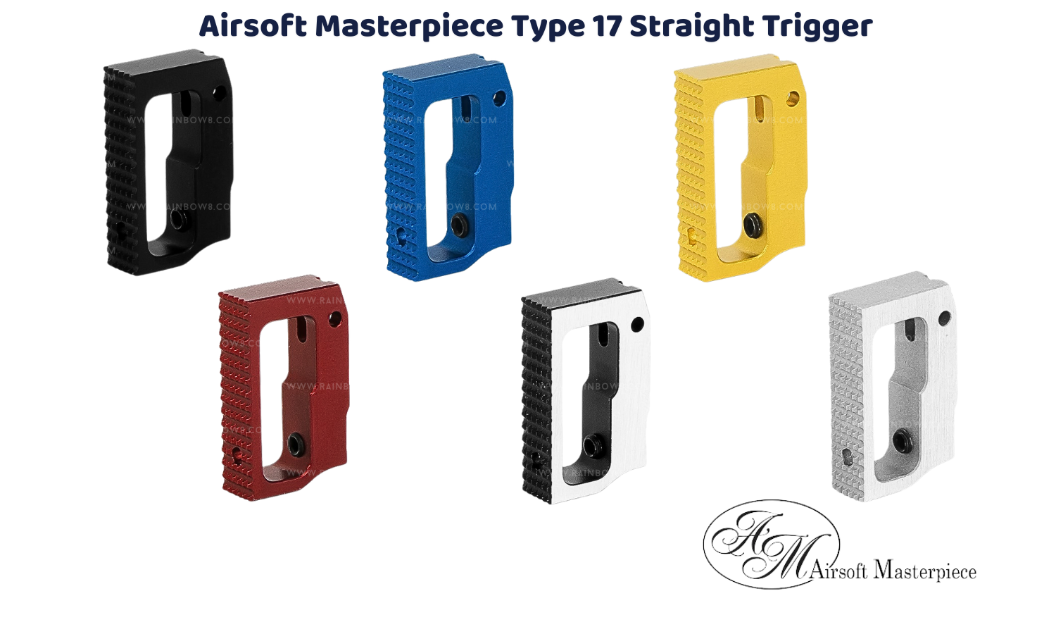 Airsoft Masterpiece Type 17 Straight Trigger for Hi-CAPA / 1911 (6 color)
