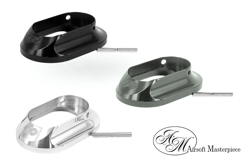 Airsoft Masterpiece Huge Infinity Magwell for Aluminum Grip (Silver / Black / Grey)