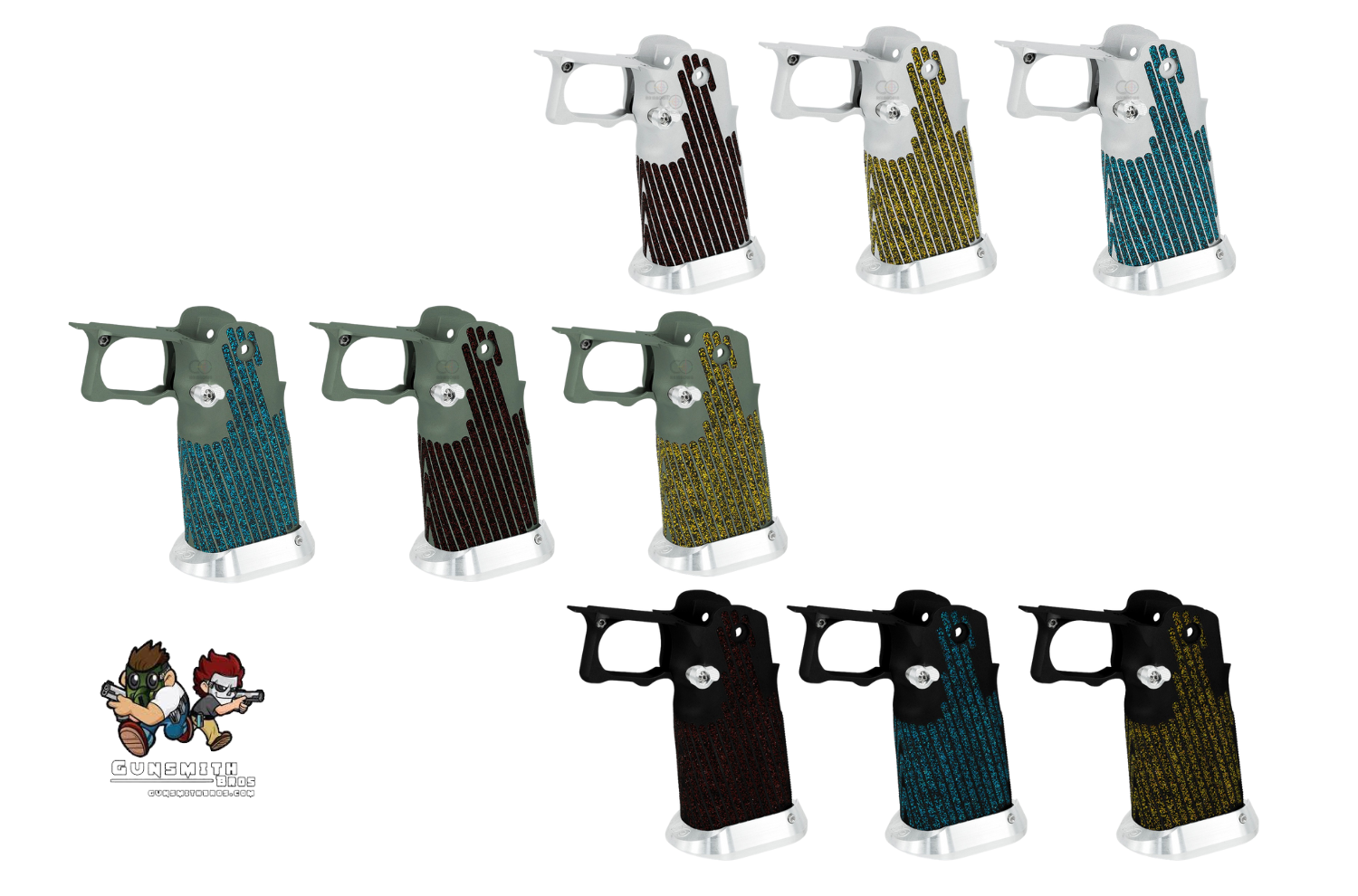 Gunsmith Bros Infinity with Tape Aluminum Grip for Hi-Capa (9 Gunsmith Bros Infinity with Tape Aluminum Grip for Hi-Capa (9