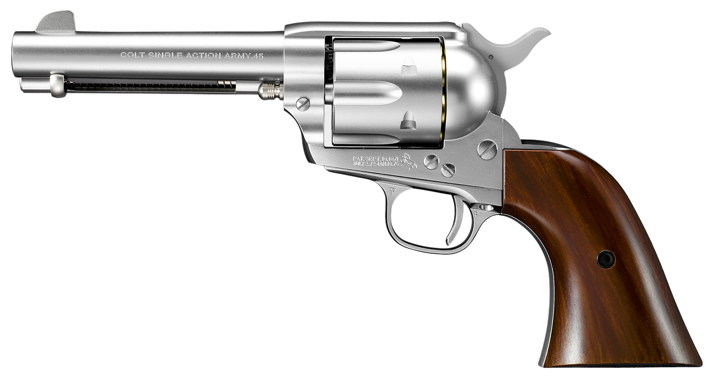 SAA.45 Civilian カートリッジ付き Tokyo Marui SAA.45 Civilian 4 3/4 inch Revolver (Silver