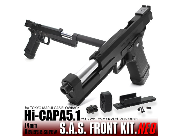 Nine Ball SAS Front Kit (NEO) for Marui Hi-Capa 5.1 (Black, New Ver.)