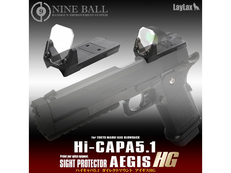 Nine Ball Optic Shield and Slide Optic Mount - Aegis HG - For Hi-Capa GBB