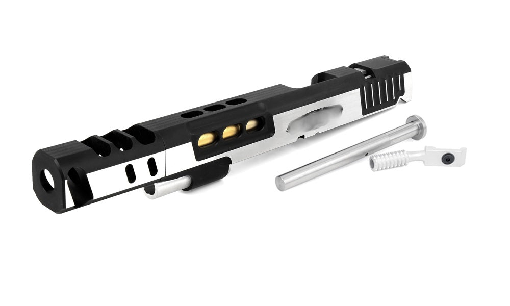 Airsoft Masterpiece DVC 7″ Aluminum Open Slide Kit for Hi-CAPA (2Tones Slide & 2Tones Comp)