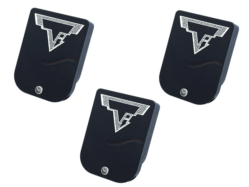War Zone T-Style Aluminum Magazine Base For Marui Hi-Capa (Set of 3 PCs)