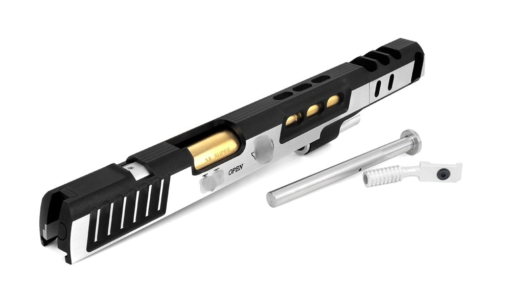 Airsoft Masterpiece DVC 7″ Aluminum Open Slide Kit for Hi-CAPA (2Tones Slide & 2Tones Comp)