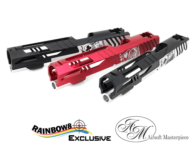 Airsoft Masterpiece Poker Series "QUEEN OF HEARTS" Custom Slide for Hi-CAPA/1911