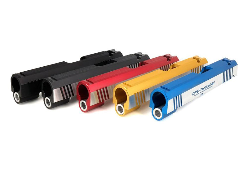 Airsoft Masterpiece OPS-Tactical .45 Standard Slide for Hi-Capa 4.3 (Red, Two Tone)