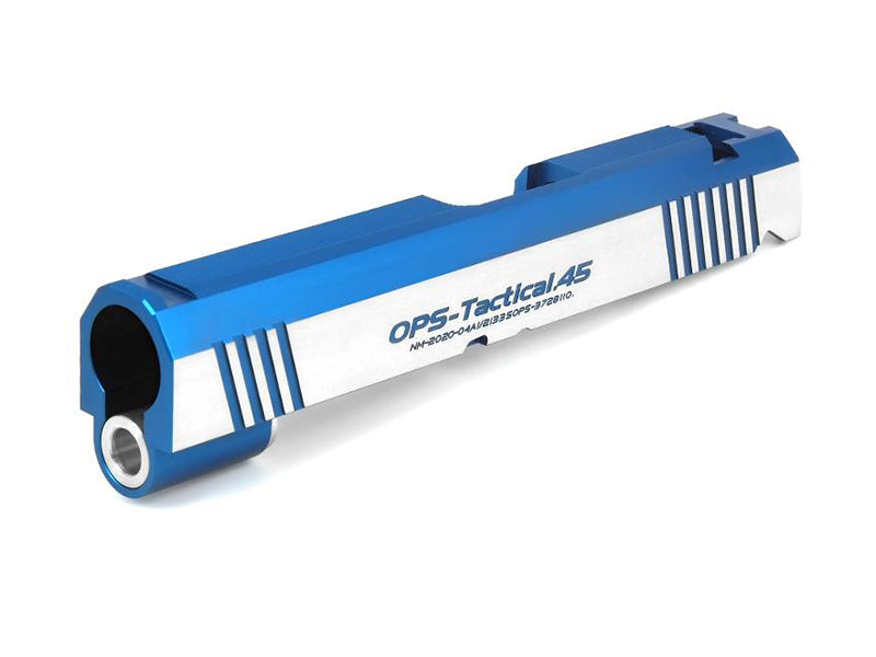 Airsoft Masterpiece OPS-Tactical .45 Standard Slide for Hi-Capa 4.3 (Blue, Two Tone)