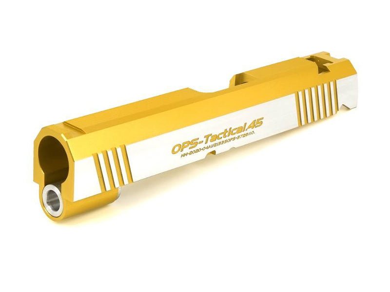 Airsoft Masterpiece OPS-Tactical .45 Standard Slide for Hi-Capa 4.3 (Gold, Two Tone)