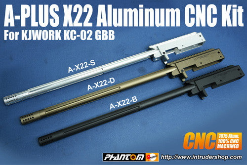 A+ X22 Aluminum CNC Kits for KJ KC02 (Black)