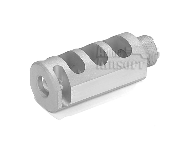 Airsoft Masterpiece 2" Compensator (Round) Type 5 - Silver^