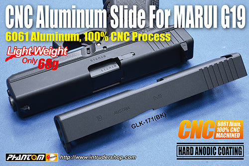 Guarder Aluminum CNC Slide for MARUI G19 Gen3 (Black)