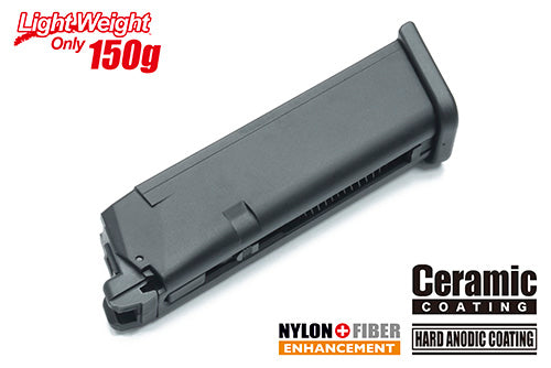 Guarder Light Weight Aluminum Magazine For MARUI G17 (.40/Black)