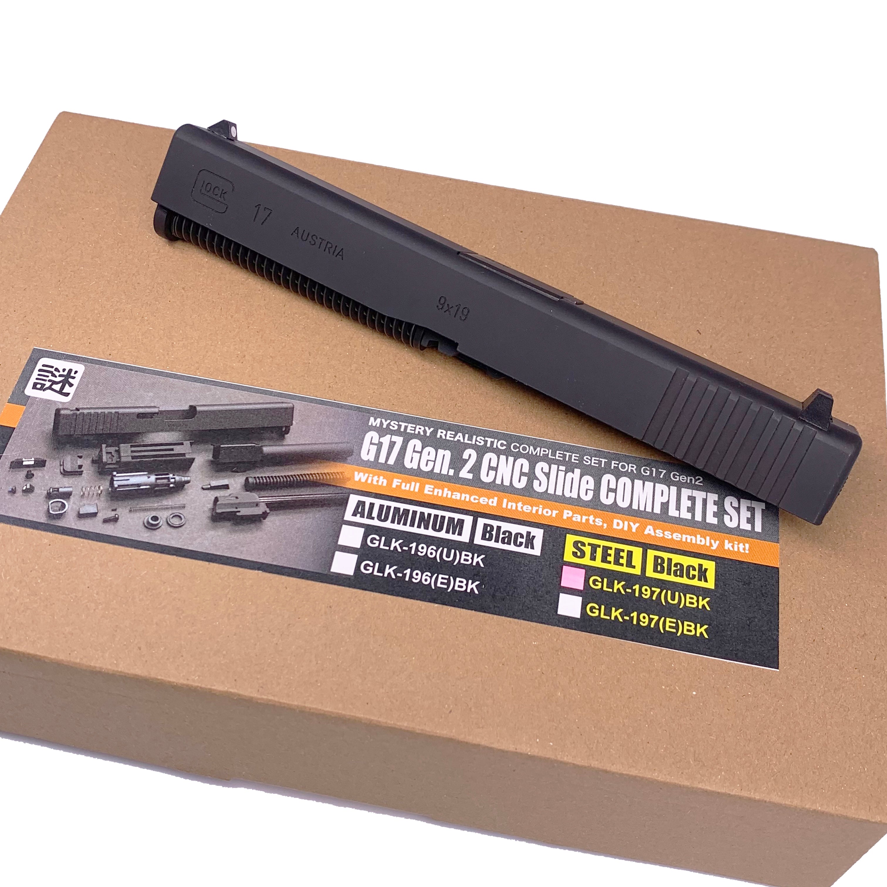 Rainbow8 Custom Guarder G17 Gen2 Steel Slide Complete Set - ASSEMBLED