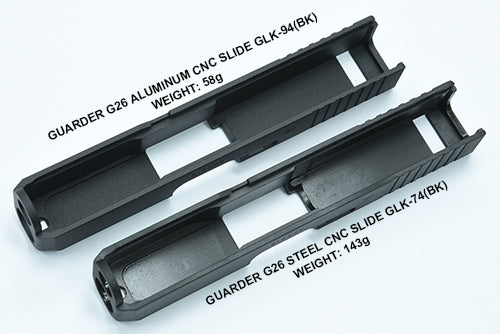 Guarder Steel CNC Slide for MARUI G26 Gen3 (Standard/Black) 2021 New Ver.