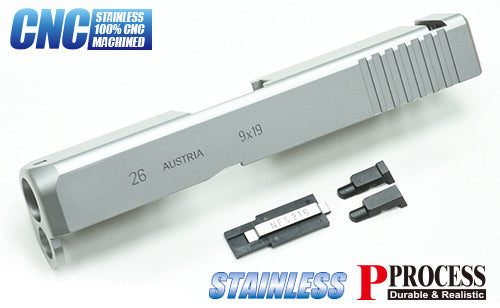 Guarder Stainless CNC Slide for MARUI G26 Gen3 (Standard/Silver)