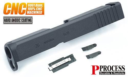 Guarder Aluminum CNC Slide for MARUI G26 Gen3 (Standard/Black)