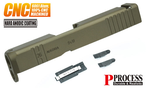 Guarder Aluminum CNC Slide for MARUI G26 Gen3 (Custom/FDE)