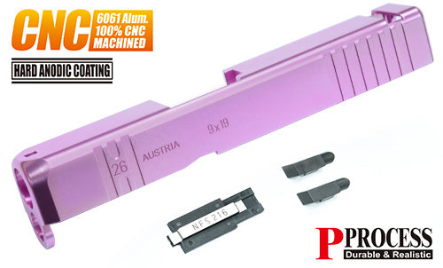 Guarder Aluminum CNC Slide for MARUI G26 Gen3 (Custom/Pink)