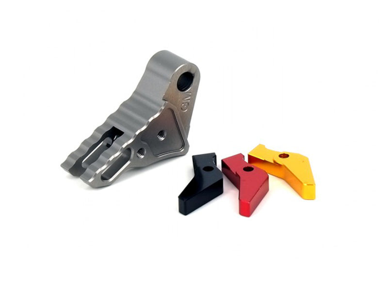 GunsModify "Wave Type" Aluminum Adjustable Trigger for Maru / Umarex G-Seires GBB (Grey)