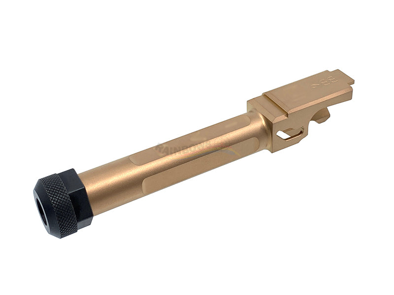 GunsModify SA Style Stainless Threaded Barrel CCW For Marui G19 (Rose Gold)