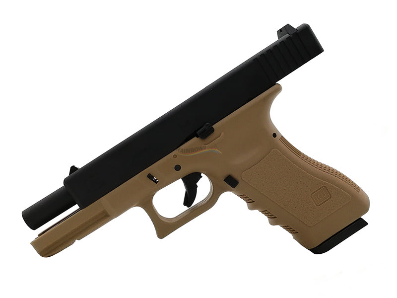APLUS Custom KJ Works KP17 GBB/CO2 Pistol (TAN)