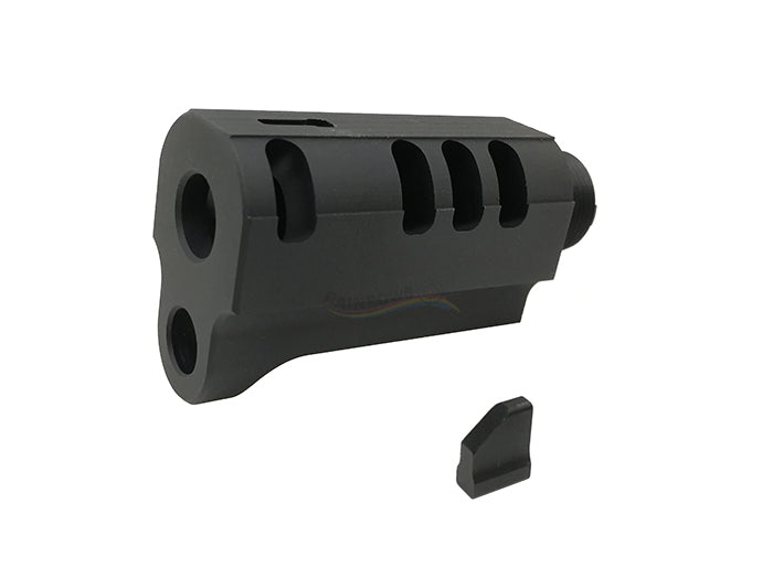 Airsoft Masterpiece 1.75" Compensator with Front Sight (Black)