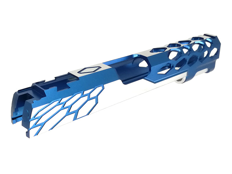 EDGE Custom "SHIELD" Aluminum Standard Slide for Hi-CAPA/1911 (Blue, TwoTone, Type 2) Limited Edition